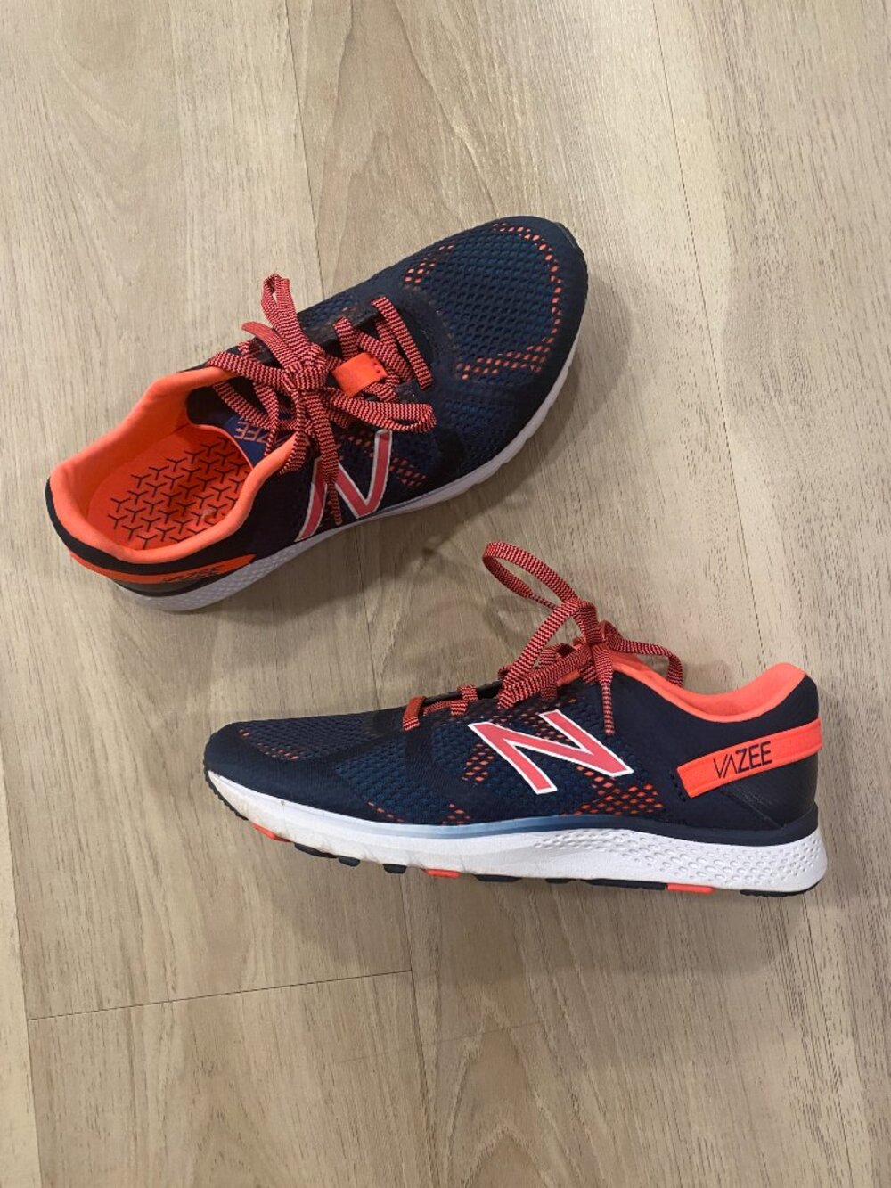 New Balance Vazee Running Shoes Navy Orange Women’s 7.5 Athletic Sneakers - Picture 3 of 7